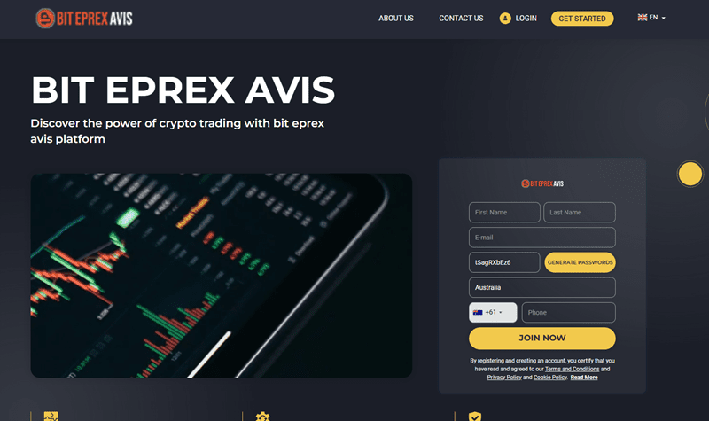 Bit ePrex Avis Homepage Screenshot