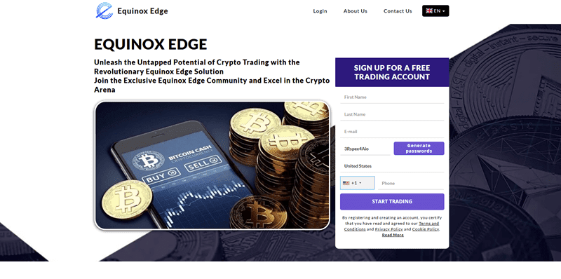 Equinox Edge Homepage Screenshot