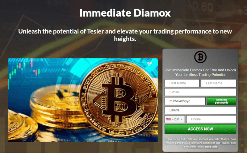 Immediate Diamox Homepage Screenshot