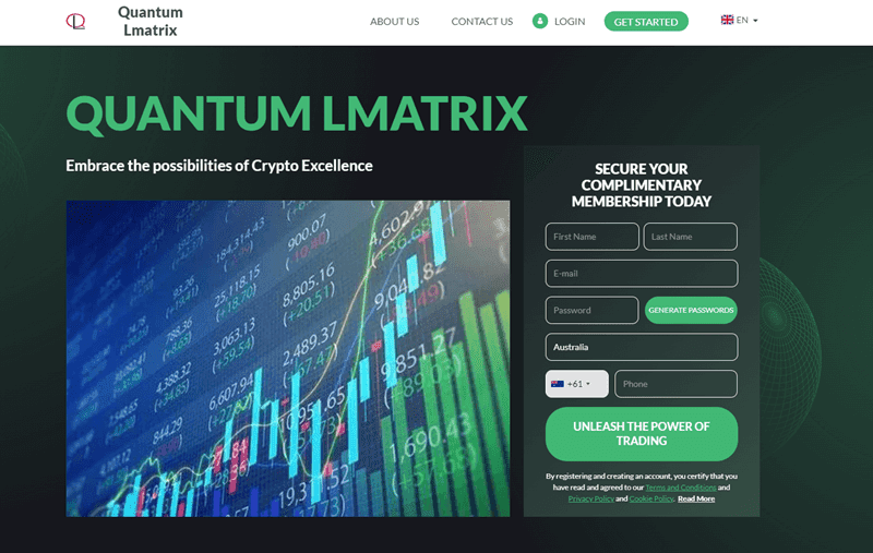 Quantum Lmatrix Homepage Screenshot